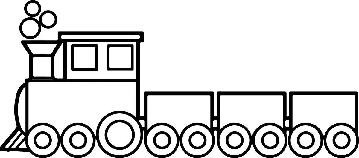 Раскраска поезд вагонами. Поезд с вагонами - раскраска для детей. Раскраски.