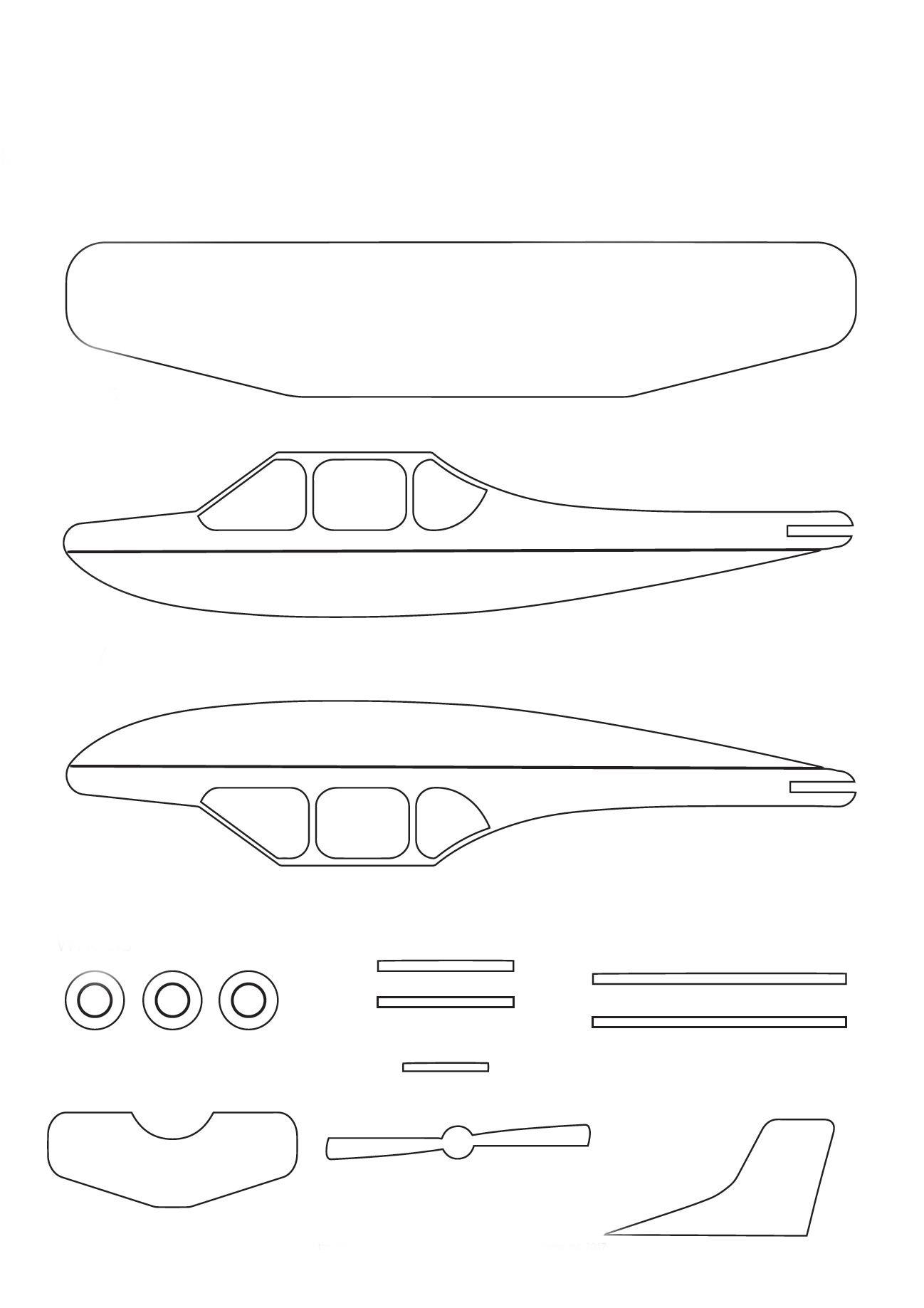Трафареты для 3д ручки самолет Аэроплан