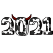 Трафарет на новый год 2021