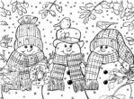 антистресс снеговики в шапках