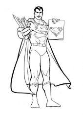 Супермен с карандашами