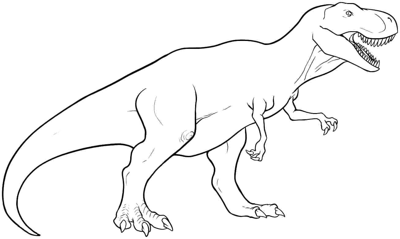 Динозавр рекс для рисования
