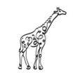 Шаблон жираф