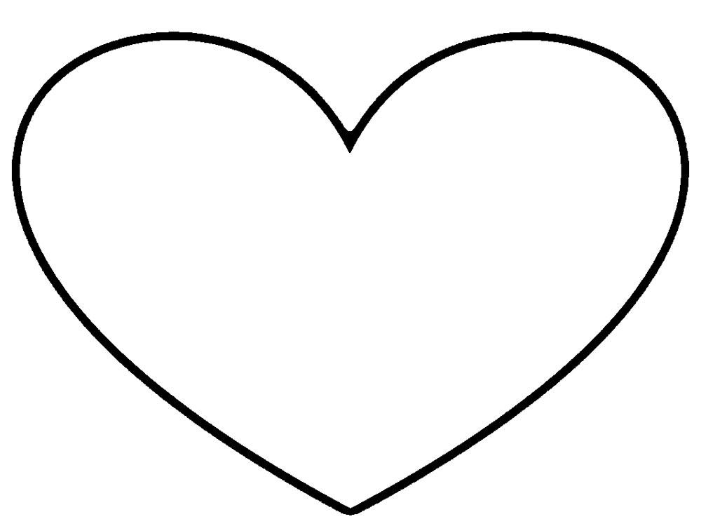 Сердечки шаблоны для вырезания. Сердце шаблон. Сердце на листе а4. Контур сердца для вырезания. Сердце трафарет.