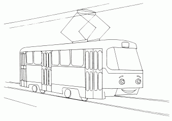 Рисунок Трамвай