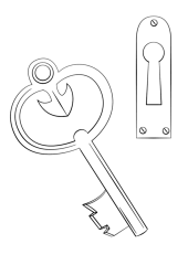 Ключ с узором