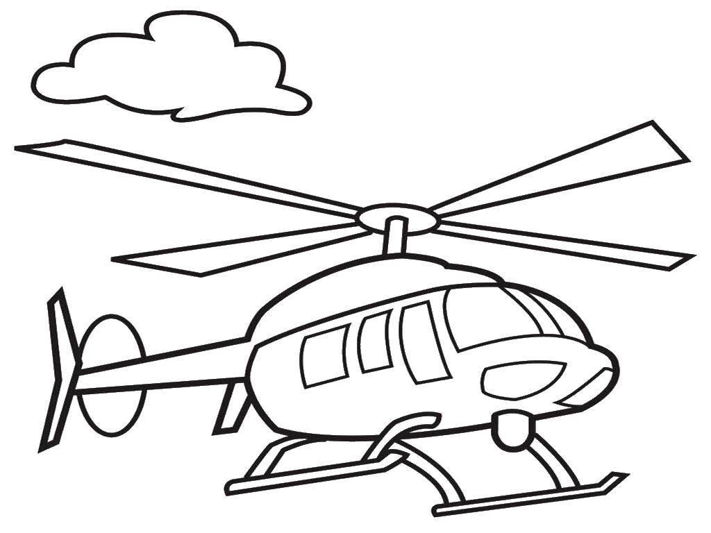 Современные вертолеты. Раскраска