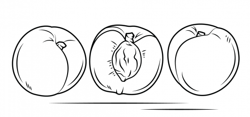 Три персика