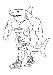 Мускулистый Тралалеро Тралала